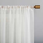 Alternate image 2 for No. 918 Mallory Sheer Voile 84-Inch Rod Pocket Window Curtain Panel in Eggshell