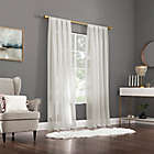 Alternate image 1 for No. 918 Mallory Sheer Voile 84-Inch Rod Pocket Window Curtain Panel in Eggshell