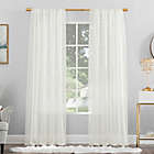 Alternate image 0 for No. 918 Mallory Sheer Voile 84-Inch Rod Pocket Window Curtain Panel in Eggshell