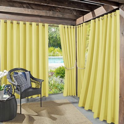 Sailor 84-Inch Grommet Curtain in Yellow