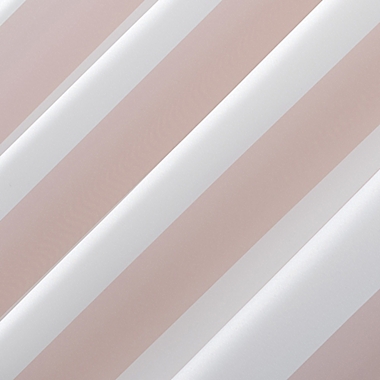 Sun Zero Valencia Cabana Stripe Indoor/Outdoor 95-Inch Grommet Window Curtain Panel in Rose Quartz. View a larger version of this product image.