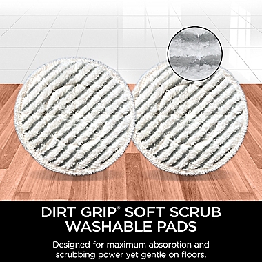 Shark&reg; Steam &amp; Scrub Dirt Grip&reg; 4-Pack Soft Scrub Washable Pads. View a larger version of this product image.