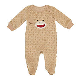 Baby Starters® Sock Monkey Footed Coverall in Brown
