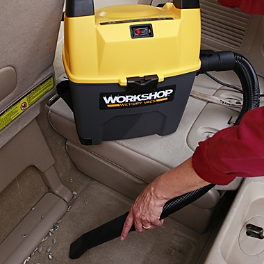 WORKSHOP&reg; 3.5 Peak HP 3-Gallon Wet/Dry Vacuum w/ Car Kit. View a larger version of this product image.