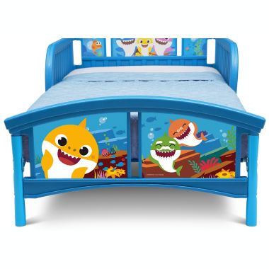 Delta Children&reg; Baby Shark Toddler Bed in Blue. View a larger version of this product image.