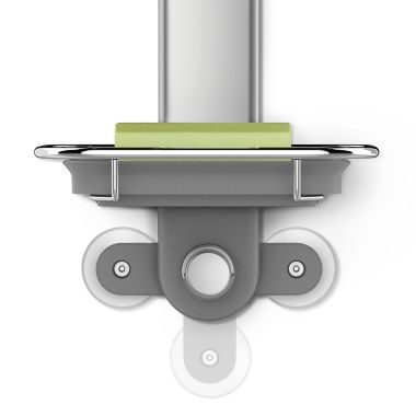 simplehuman&reg; Over-the-Door Shower Caddy in Stainless Steel. View a larger version of this product image.