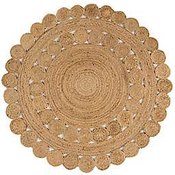 JONATHAN Y™ Bodhi Round Hippy Jute Rug in Natural