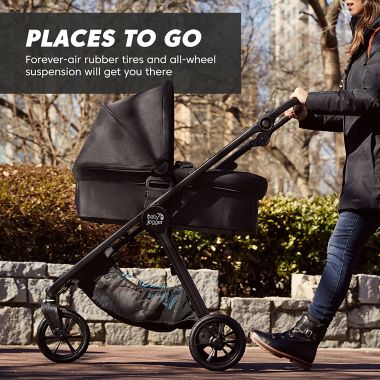 Baby Jogger&reg; City Mini&reg; GT2 All-Terrain Travel System in Opulent Black. View a larger version of this product image.