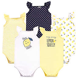 Hudson Baby® 5-Pack Lemon Sleeveless Bodysuits