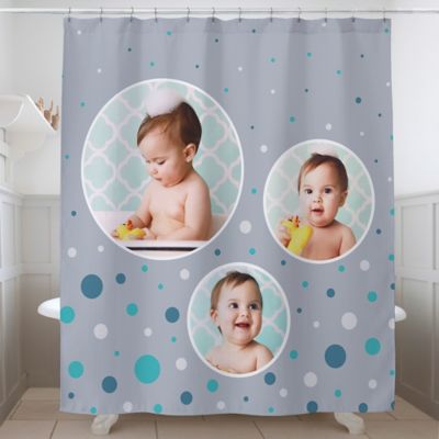 Photo Bubbles Personalized Shower Curtain