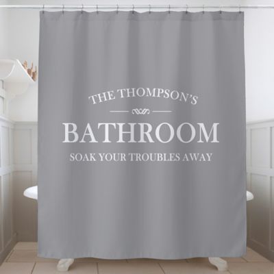 Family Market Personalized Shower Curtain