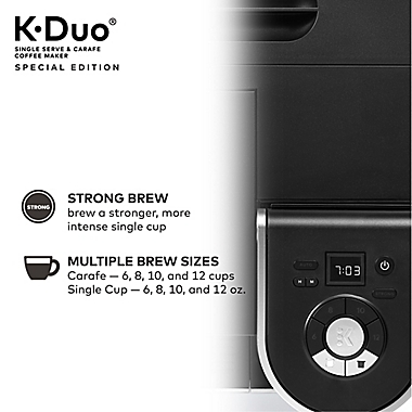 Keurig&reg; K-Duo&reg; Special Edition Single Serve K-Cup Pod &amp; Carafe Coffee Maker. View a larger version of this product image.