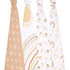 Alternate image 1 for aden + anais&reg; 4-Pack Keep Rising Cotton Muslin Swaddle Blankets in Cream