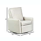 Alternate image 4 for The 1st Chair&trade; Zoey Gliding Recliner in Grey