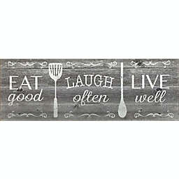 Eat Laugh Live 55-Inch x 20-Inch Anti-Fatigue Kitchen Runner Mat