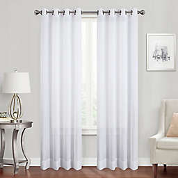 Simply Essential™ Voile 63-Inch Grommet Sheer Curtain Panel in White (Single)