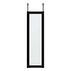 Alternate image 6 for Simply Essential&trade; 50-Inch x 14.5-Inch Rectangular Over-the-Door Mirror in Black
