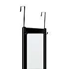 Alternate image 3 for Simply Essential&trade; 50-Inch x 14.5-Inch Rectangular Over-the-Door Mirror in Black