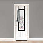 Alternate image 1 for Simply Essential&trade; 50-Inch x 14.5-Inch Rectangular Over-the-Door Mirror in Black