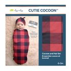 Alternate image 3 for Itzy Ritzy&reg; Cutie Cocoon&trade; Size 0-3M 2-Piece Checkered Cocoon and Hat Set