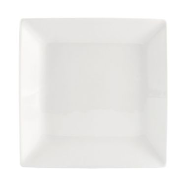 Our Table&reg; Sawyer Hard Square Dinner Plate in White. View a larger version of this product image.