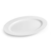 Our Table&reg; Sawyer Rim 14.25-Inch Oval Serving Platter in White