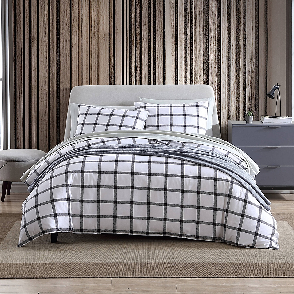 Now For The Eddie Bauer Bunkhouse, Gray Plaid Duvet Cover King