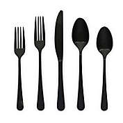 Our Table&trade; Connor Satin 20-Piece Flatware Set in Black