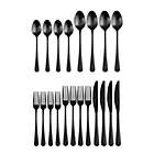 Alternate image 3 for Our Table&trade; Connor Satin 20-Piece Flatware Set in Black