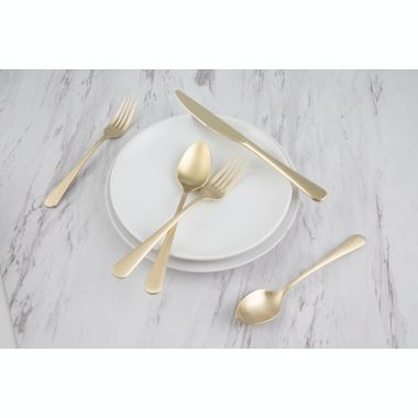 Our Table&trade; Connor 20-Piece Flatware Set in Gold. View a larger version of this product image.