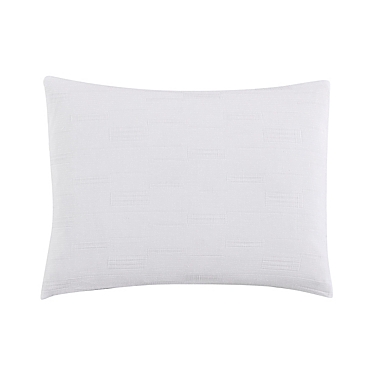 ED Ellen DeGeneres Textured Geo Twin Comforter Set in White. View a larger version of this product image.