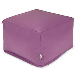 Majestic Home Goods Solid Color Bean Bag Ottoman