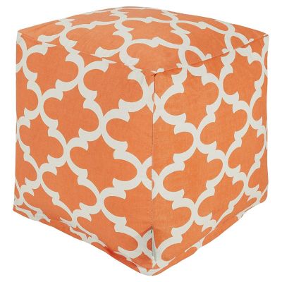 Majestic Home Goods Citrus Ikat Dot Indoor/Outdoor Bean Bag Ottoman Pouf 16 L x 16 W x 17 H Majestic Home Goods LG 85907220470 