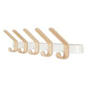 Squared Away&reg; Wall Mounted Ash Wood Rack