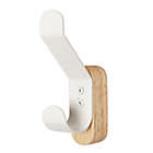 Alternate image 0 for Squared Away&trade; Wall Mounted Wood and Metal Coat Hook in Coconut Milk