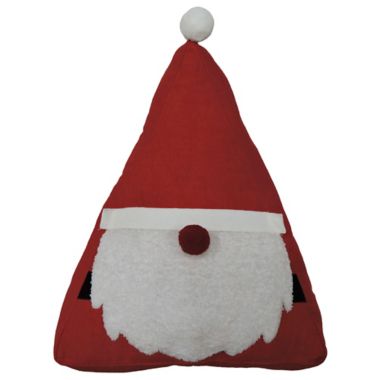 H for Happy&trade; Santa Gnome Novelty Throw Pillow in Red. View a larger version of this product image.