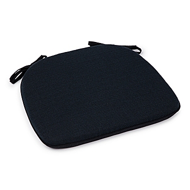 Simply Essential&trade; Textured Chair Pad in Black. View a larger version of this product image.