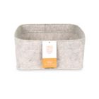 Alternate image 2 for Squared Away&trade; Small Felt Bin in Egret