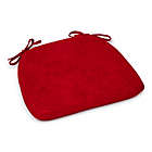 Alternate image 1 for Simply Essential&trade; Textured Chair Pad in Red
