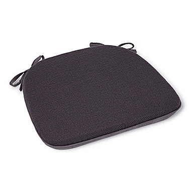 Simply Essential&trade; Textured Chair Pad in Grey. View a larger version of this product image.