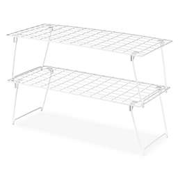 Simply Essential™ Collapsible Shoe Racks in Bright White (Set of 2)