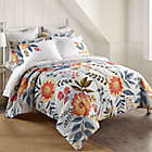 Alternate image 1 for Donna Sharp Coral Crush 3-Piece King Comforter Set in White