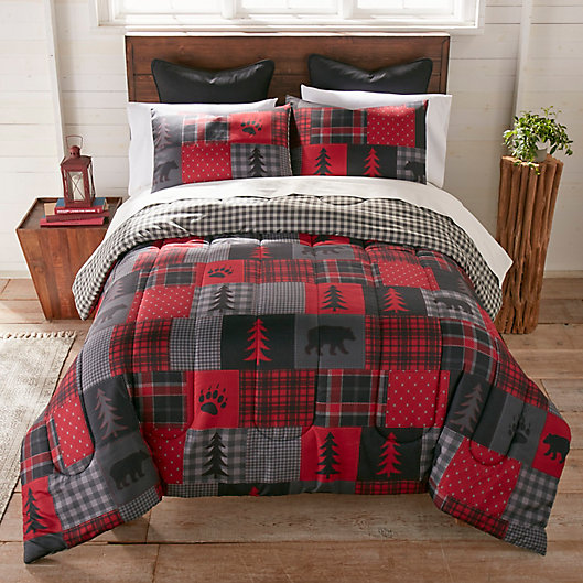 Alternate image 1 for Red Forest 3-Piece Reversible Comforter Set
