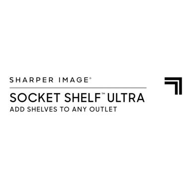 Sharper Image&reg; Socket Shelf&trade; Ultra Surge Protector in White. View a larger version of this product image.