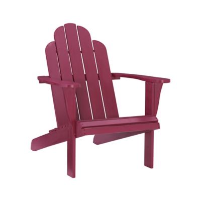 Blaise Wood Adirondack Chair in Red