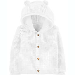 carter's® Size 9M Hooded Cardigan in Ivory