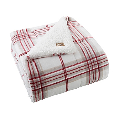 UGG&reg; Avery Quilted Throw Blanket in Plaid. View a larger version of this product image.