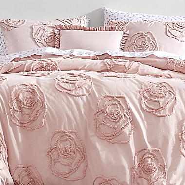 Betsey Johnson® Rambling Rose Duvet Cover Bonus Set in Pink | Bed 