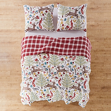 Levtex Home Folk Deer 3-Piece Reversible King Quilt Set. View a larger version of this product image.