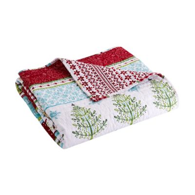 Levtex Home Comet and Cupid Reversible Quilted Throw Blanket in Green
